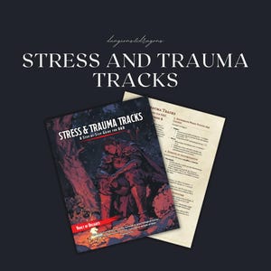 Expansão de Trilhas de Estresse e Trauma para 5e e 5.5e | Homebrew | Ferramentas de Mestre de Jogo / Dungeon | Dungeons and Dragons | D&D para impressão