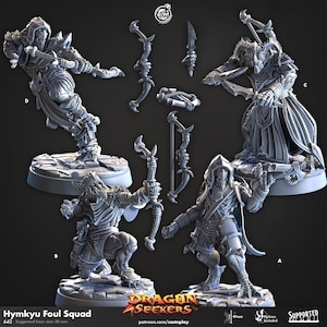 Dragonborn Ranger Miniature Rogue Assassin Thief Figurine Dungeons and Dragons Mini RPG Tabletop DnD Painting Pathfinder 5e D&D CastnPlay