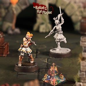 Female Elf Bard Miniature High Elf Human Figurine Dungeons and Dragons Mini RPG Tabletop DnD Painting Pathfinder 5e D&D CastnPlay