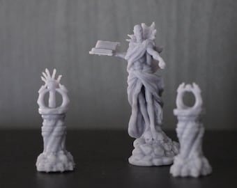 Vecna Miniature for D&D | Customizable Hand-Painted/Unpainted 3D Printed Figurine | Tabletop Game Accessories | DnD