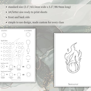 Dnd Spell Tracker | Dnd Accessories | D&amp;D Character Sheet | Dungeons ...