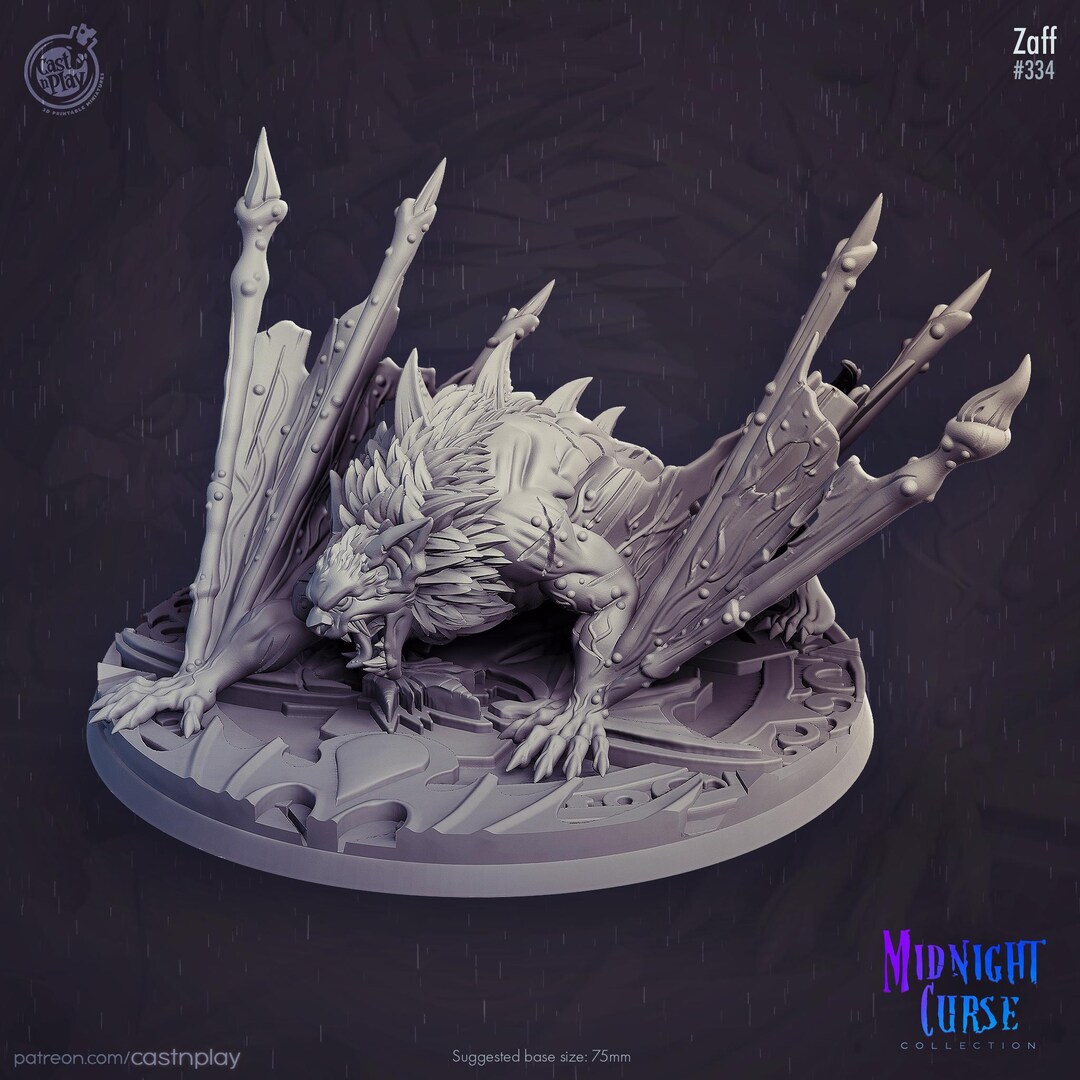 Dnd Mod Boss Bat Miniature Enemy Monster BBEG Boss Mob Figurine Dungeons and Dragons ...