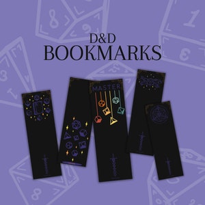 Marcadores de Dungeons and Dragons | Download digital | D&D 5E | DND para impressão | Adereço DnD