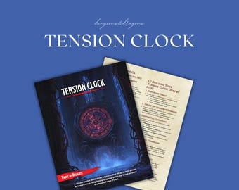 Tension Clock | DnD minigames | Homebrew | Dungeon Master Tools | DnD Ready To Print | Dungeons and Dragons | D&D printable