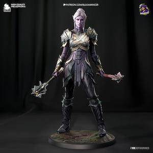 Minthara Statue Miniature Figurine Dungeons and Dragons Mini Tabletop DnD Painting Pathfinder 5e D&D BG3 Figure Bulkamancer