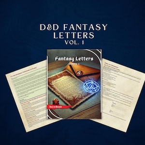 Cartas de Fantasia D&D Vol. 1 | Ferramentas para Mestre de Jogo / Mestre de Jogo | D&D Pronto para Imprimir | Dungeons and Dragons | D&D para imprimir