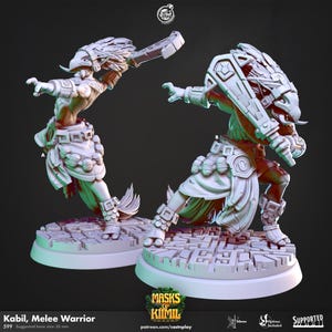 Troll Warrior Miniature Fighter Ranger Figurine Dungeons and Dragons Mini RPG Tabletop DnD Painting Pathfinder 5e D&D CastnPlay