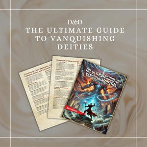 O Guia Definitivo para Derrotar Divindades | Ferramentas para Mestre de Jogo / Mestre de Jogo | Cartas de D&D | D&D Pronto para Imprimir | Dungeons and Dragons | Impressão de D&D