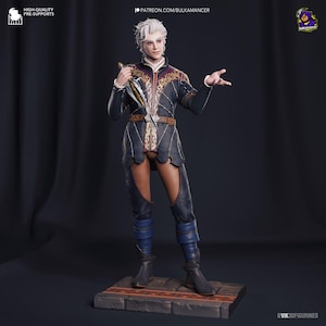 Astarion Statue Miniature Figurine Dungeons and Dragons Mini Tabletop DnD Painting Pathfinder 5e D&D BG3 Figure Bulkamancer