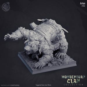 Brown Bear Druid Miniature Bearfolk Figurine Dungeons and Dragons Mini RPG Tabletop DnD Painting Pathfinder 5e D&D CastnPlay