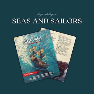 Seas and Sailors Une extension nautique pour les 5e et 5.5e | Bière maison | MD / Outils de maître de donjon | Donjons et dragons | D&D imprimable