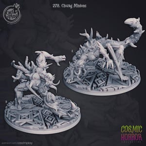 Abomination Miniature Demon Enemy Mob Boss Figurine Dungeons and Dragons Mini RPG Tabletop DnD Painting Pathfinder 5e D&D CastnPlay