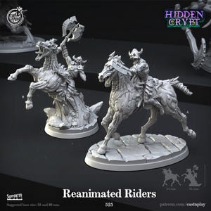 Undead Reittier Miniatur Zombie Reiter Enemy Monster Figur Dungeons and Dragons Mini RPG Tabletop DnD Painting Pathfinder 5e D & D CastnPlay