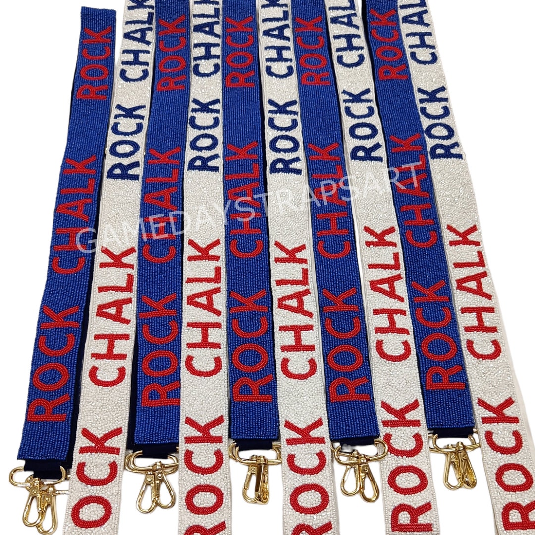 GAMEDAY PURSE STRAPS, Rock Chalk, Roll Ride, University of Arkansas