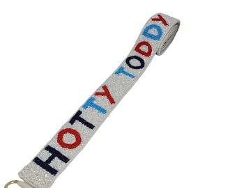 Beaded Game Day Purse Strap, College Team Colors, Non-Adjustable
