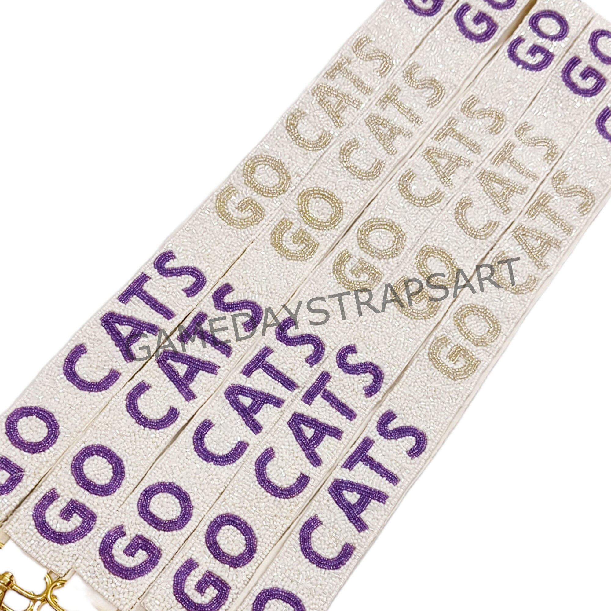 GAMEDAY Beaded STRAPS, Rock Chalk, Roll Ride, University of Arkansas