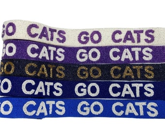 Beaded Gameday Purse Strap, College Team Spirit, 1.7 inch