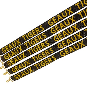 GAMEDAY Beaded STRAP ,Geaux Tigers, Roll ride, university of Arkansas, Ole Miss, College purse strap, gameday Straps, Stadium approved strap