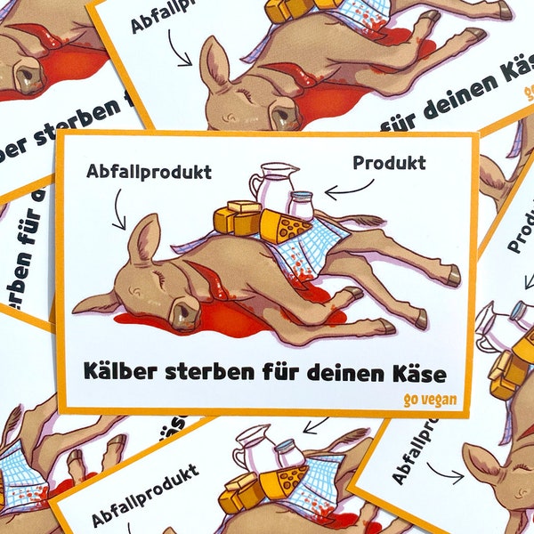 10 anti Milch, go vegan Sticker für Aktivismus, witterungsbeständig