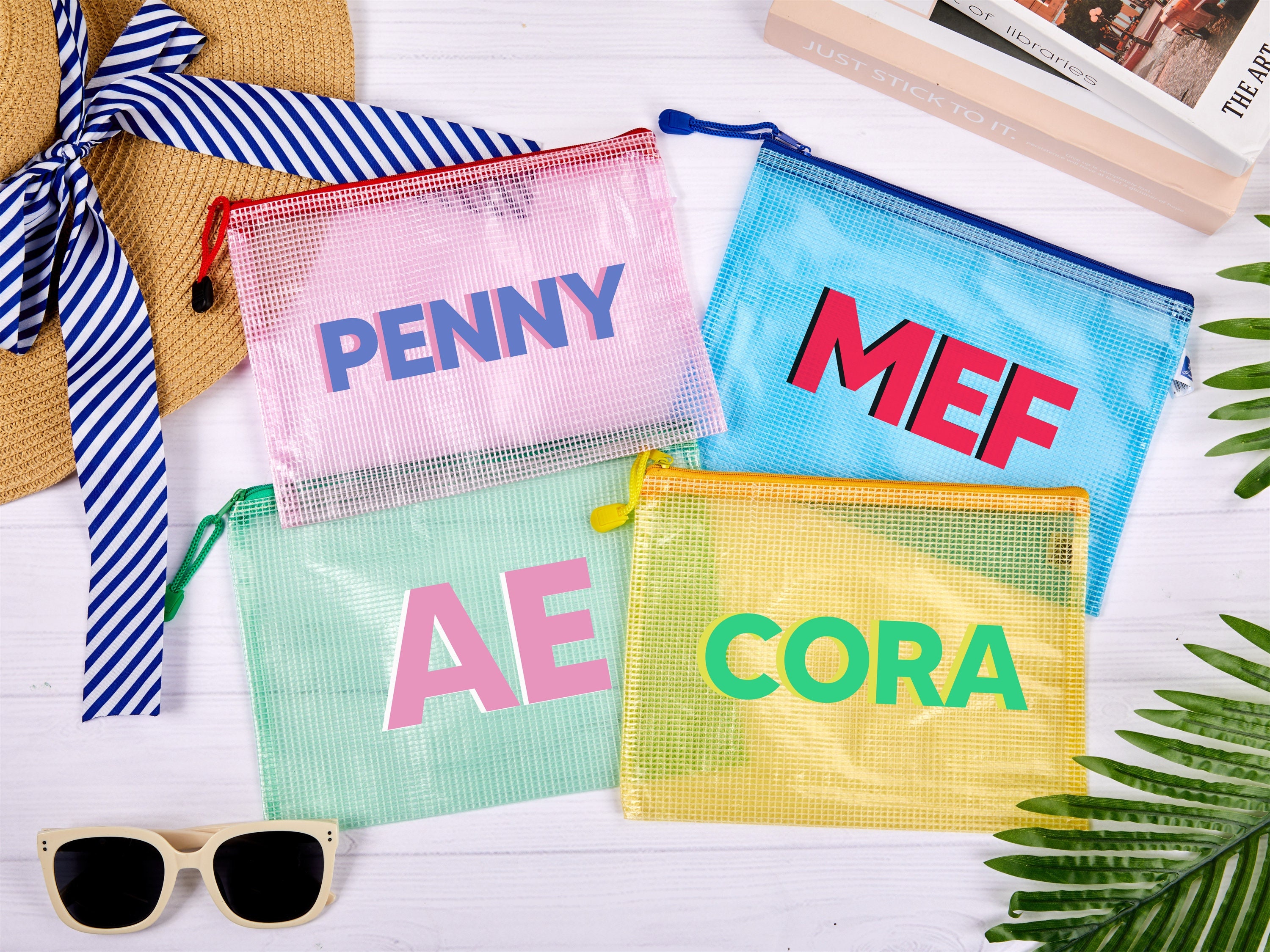 Gigga Small Clear Pouch – The Monogrammed Home