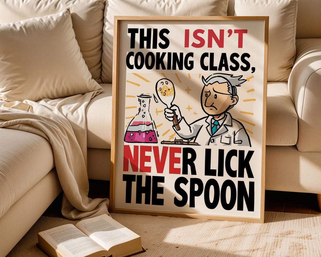 Funny Science Lab Safety Rules Poster, Chemistry Humor Wall Art ...