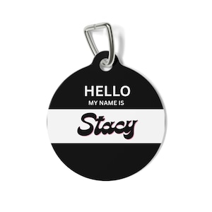 Custom Pet ID Tag: Personalized QR Code, Double-Sided Metal, 1&quot; Round