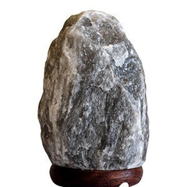 Gray Salt Lamp Natural Shape