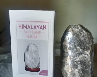 Gray Salt Lamp Natural Shape