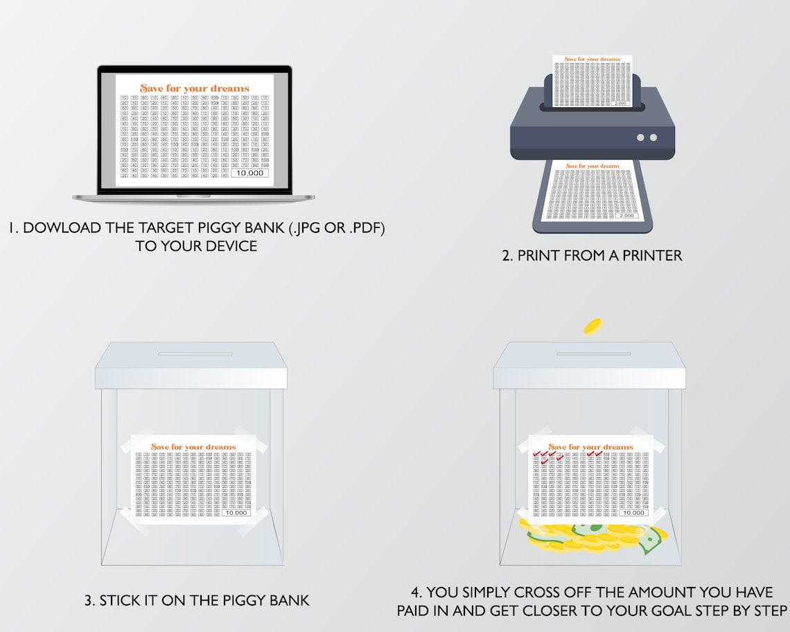 Target Piggy Banks Target Money Box Saving Money Plan Savings Tracker