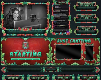 Natural Tiki Tribe Stream Overlay Package | Green Nature Twitch Package | Tiki Tribe Kick Overlay | Horror Stream Overlay