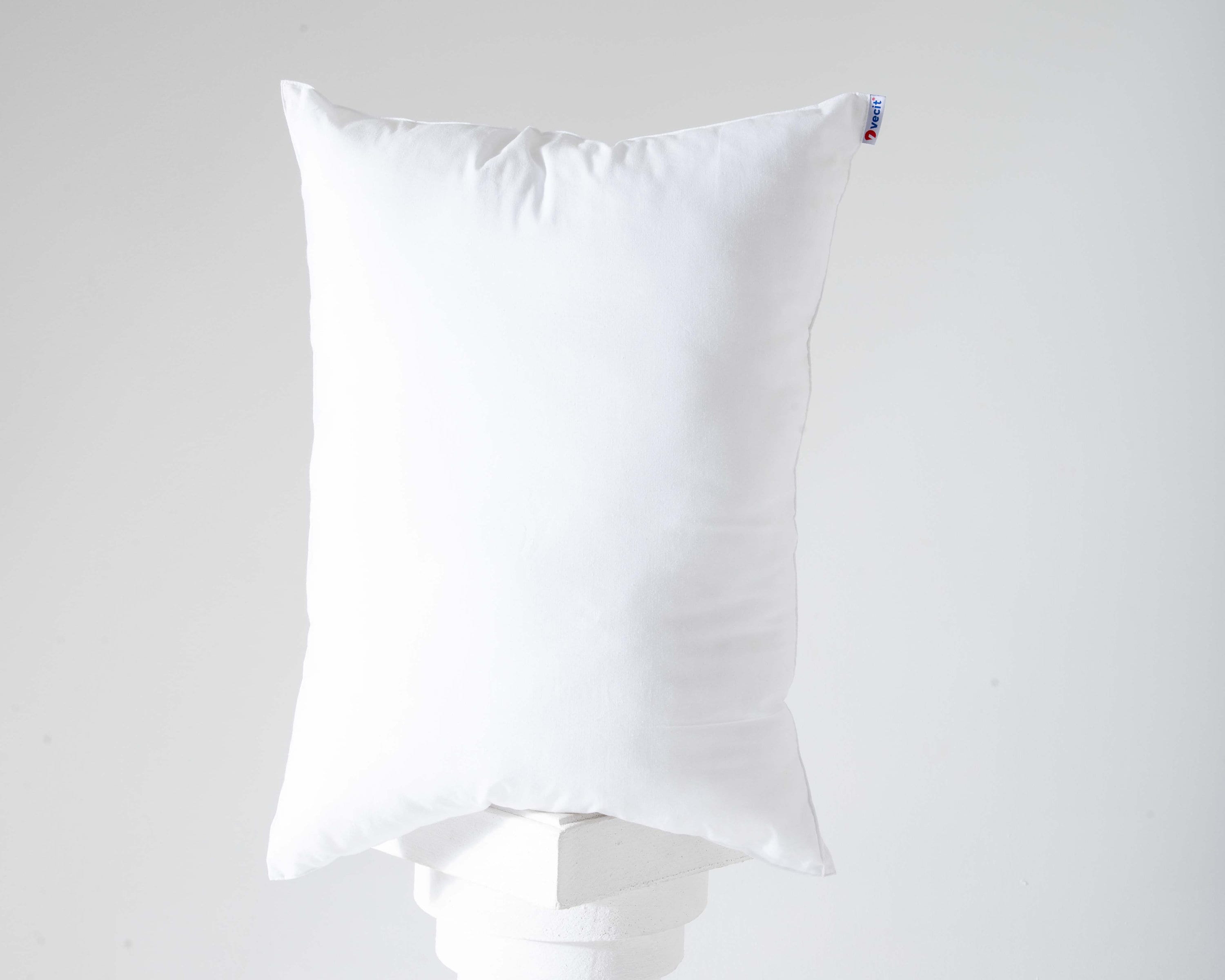 6″ x 18″ Pillow Form- Bolster – 100% ALL COTTON Cover with PREMIUM