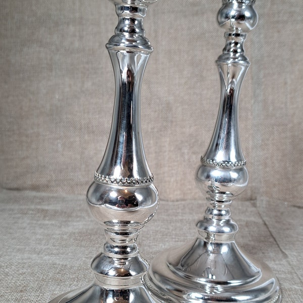 Silver Candlesticks Etsy