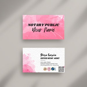 DIY Notar Visitenkarten Vorlage, Notar, Mobile Notar, Canva, Anpassbare Karten, Digitaler Download, Modernes Kartendesign