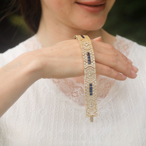 BELLE ÉPOQUE Sapphire Bracelet 18K WG White gold, diamonds and sapphires bracelet | DAMIANI