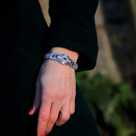 Bracelet Rétro En Plaqué Argent – Fin Et Brillant, Parfait Pour Un Look élégant !
