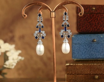 Boucles d'oreilles art déco - France