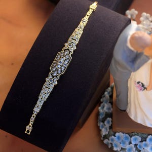 Bracelet Strass Rectangulaires - État Quasi Neuf - Occasion (vendeur Indique "état Neuf")