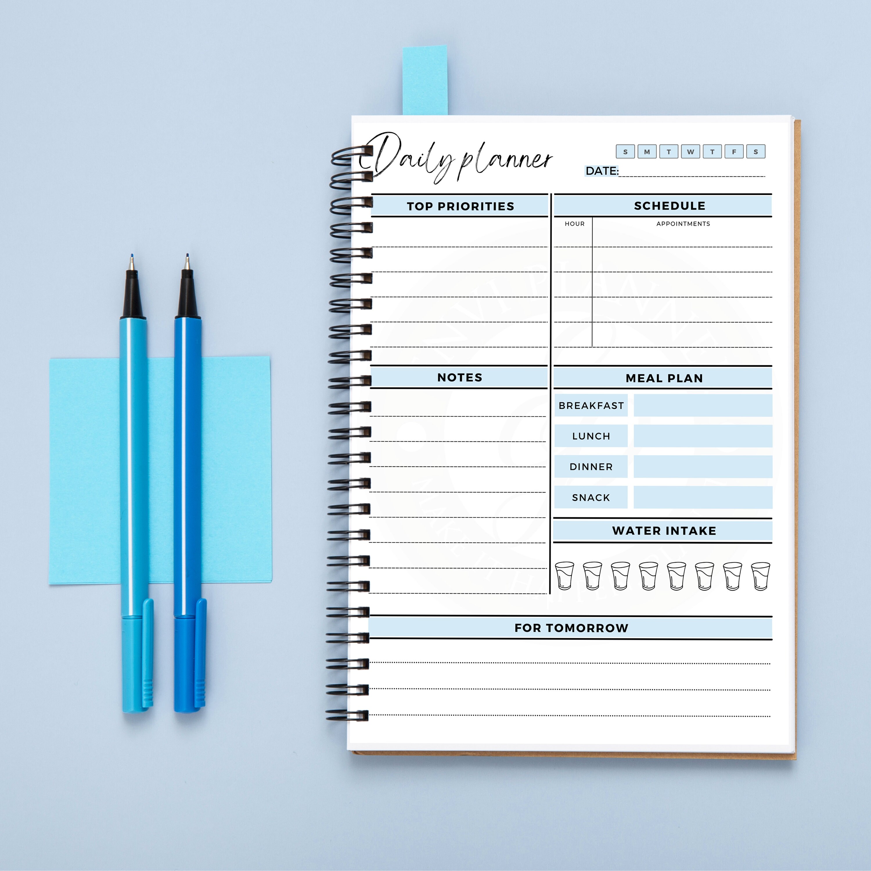 Printable Daily Planner Productivity Planner Routine - Etsy