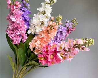 Hyacinth Flower Artificial Silk Flower, high quality, 5 Stems Wedding Home Decoration Flower Length 80 cm/31.5"
