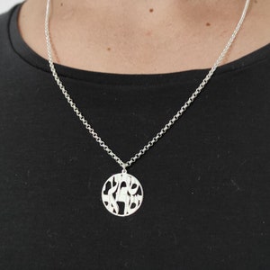 Sterling Silver Shema Israel Necklace: Hebrew Blessing Pendant