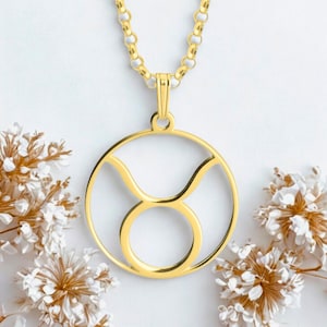 Men’s Zodiac Necklace – 3mm Rolo Chain with Custom Astrology Sign Pendant, 925 Silver or 24k Gold, Handmade Jewelry