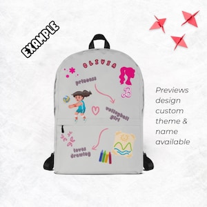 Personalized Backpack for Kids | Custom School Bag | Toddler Backpack | Gift for Girls | Kids Name Bag