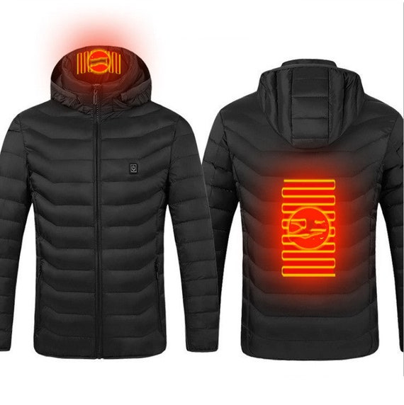 Chaleco calefactable de invierno, chaqueta eléctrica USB abrigo calefactor  M-3XL