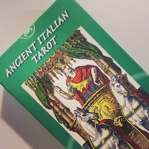 Ancient Italian Tarot Cards Deck | Vintage Tarot Deck for Divination & Card Reading, Mystic Gift Idea
