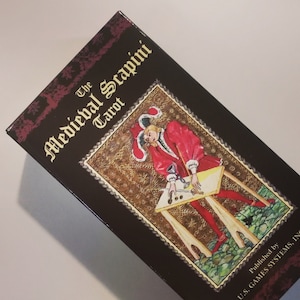 Carte dei Tarocchi Medievali Scapini - Mazzo di Tarocchi Medievali in Stile Vintage per Collezionisti e Lettori, Idea Regalo Unica, Viaggio Spirituale