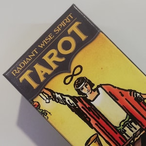 Mini baraja de tarot Rider Waite: cartas de bolsillo Radiant Wise Spirit, regalo perfecto para principiantes y entusiastas.
