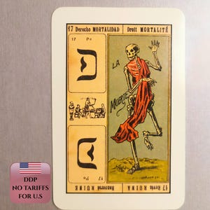 Cartas del Tarot Catalán, Baraja Vintage de 80 Cartas para Profesionales y Coleccionistas