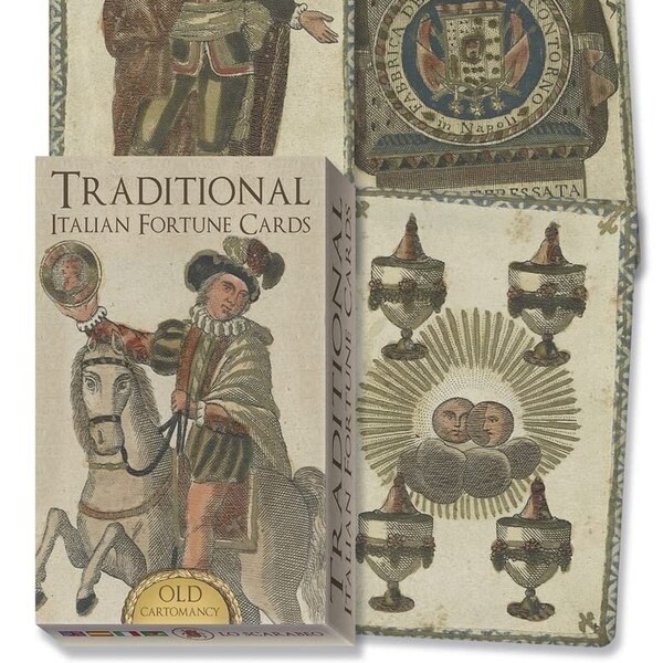 Traditional Italian Fortune Cards - Old Cartomancy Tarot Cards