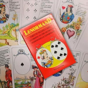 Lenormand Karten Red Box Wahrsagen Karten - Tarot Legung, intuitive Anleitung & spirituelle Einsicht