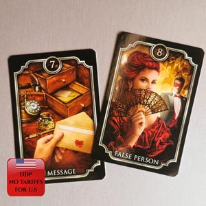 Fin De Siècle Kipper Oracle Cards | Victorian Fortune Telling | 39 Cartomancy Card Deck